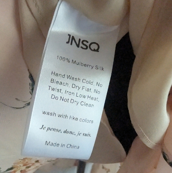 100% Mulberry Silk Armelle Light Peach Off the Shoulder Dress Size 8 - Picture 10 of 14